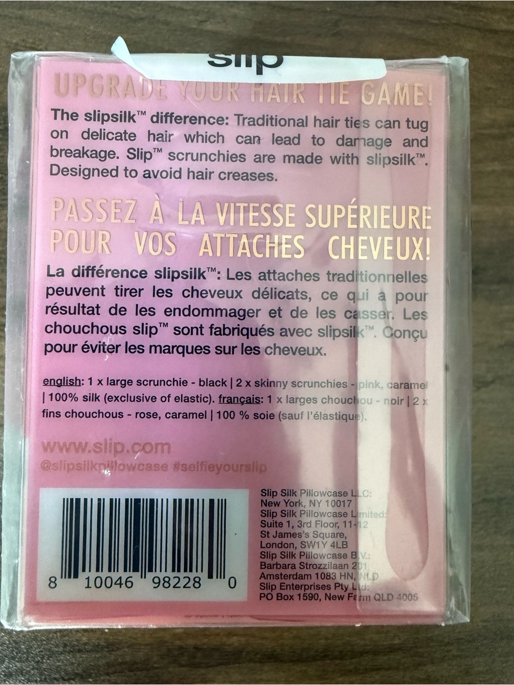 Slip Pure Silk Assorted Scrunchie Trio New In Box (sealed) - Picture 4 of 5